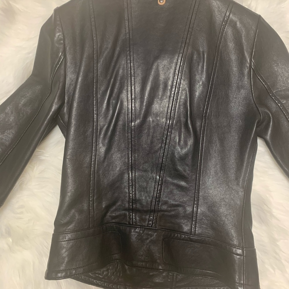 Mackage Black Leather Jacket - Picture 8 of 8